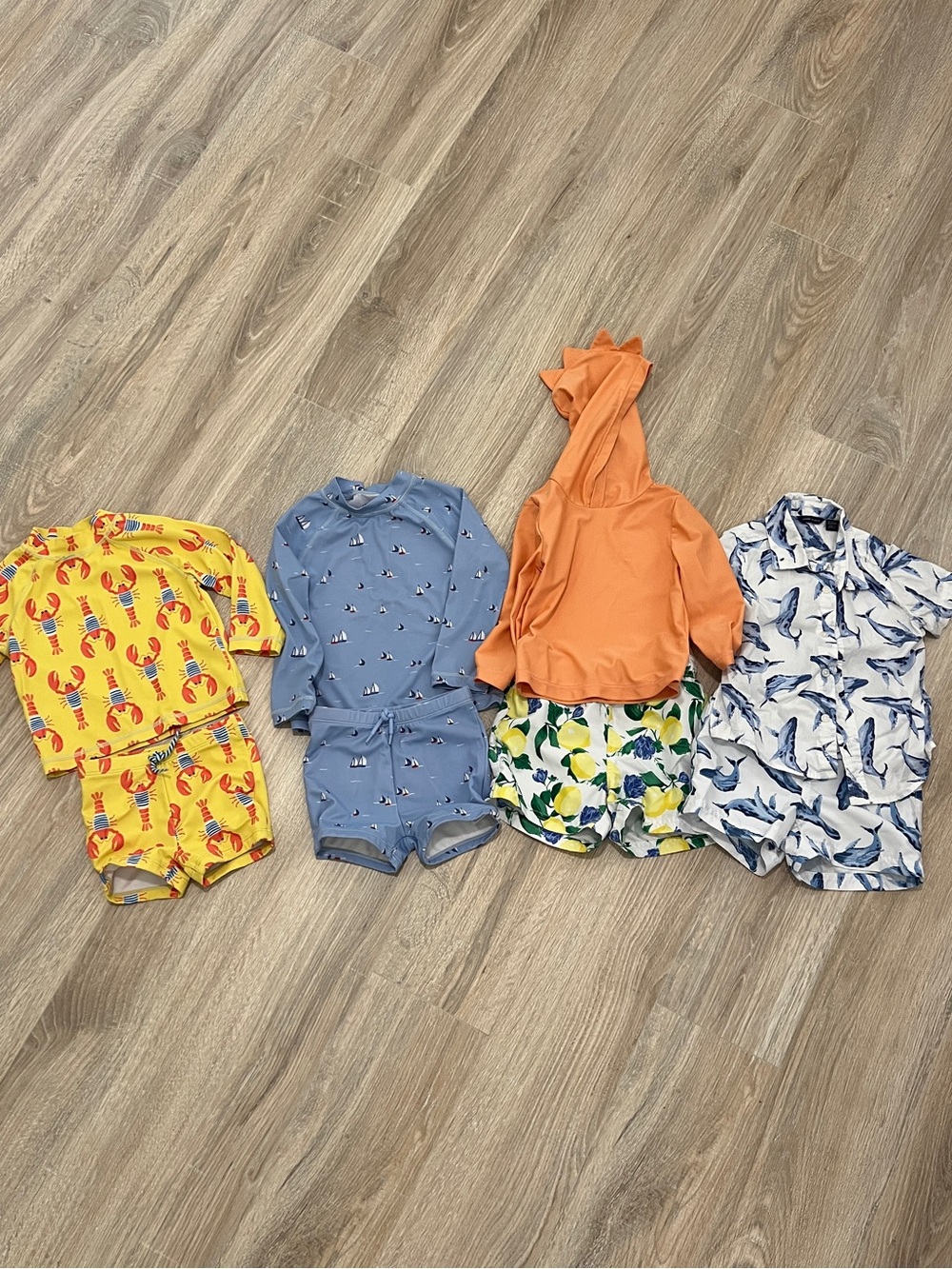Janie and Jack Baby Rash Guard Swimwear 18-24m and 12-18m